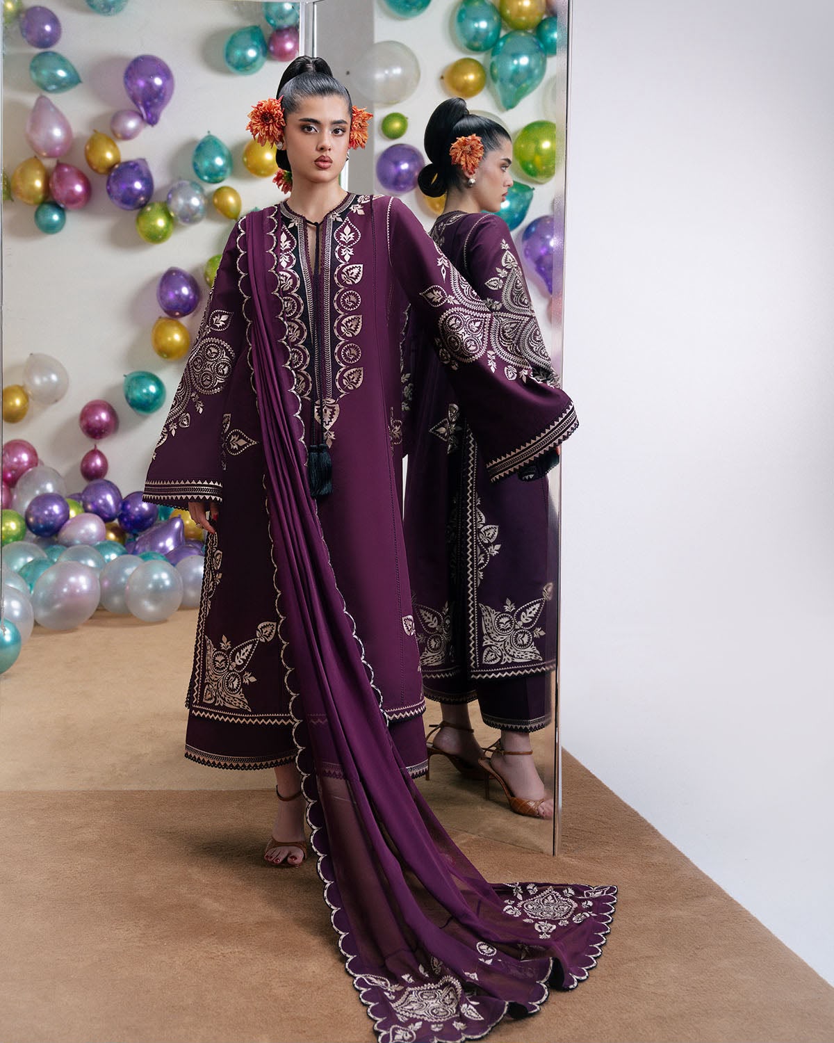 FULL HEAVY LUXURY THREAD EMBROIDERED