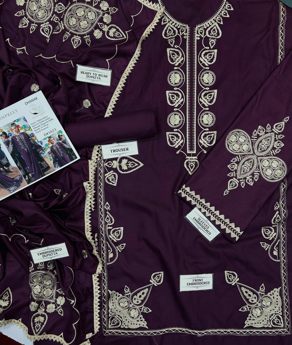 FULL HEAVY LUXURY THREAD EMBROIDERED